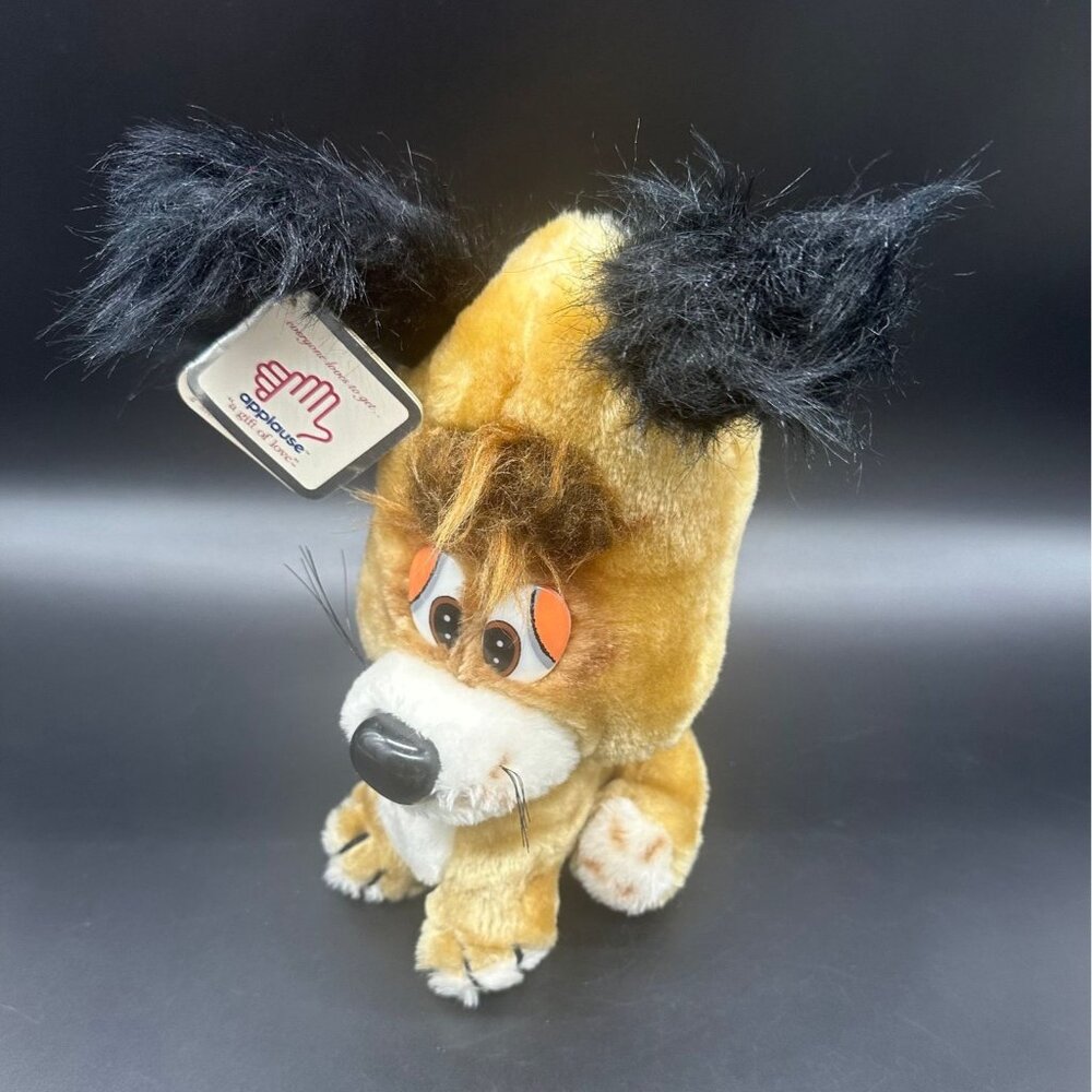 Vintage Dog Stuffed Animal Plush Cryin Bryan Sr Applause 1981 Retro Brown Puppy